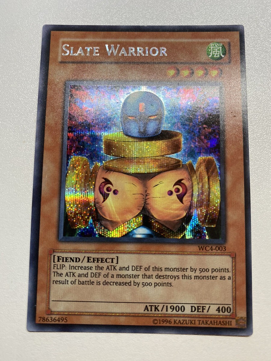 【PSA10】「ニュート」英語版シークレット WC4 SLATE WARRIOR Yugioh Misprint Slate Warrior WC4-003 Secret Rare MP | eBay