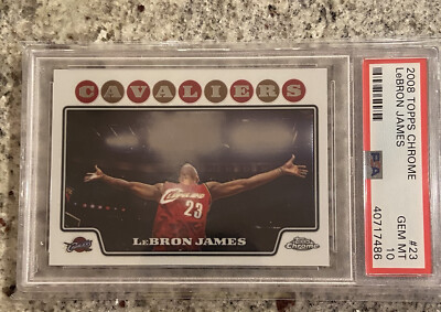2008 topps chrome lebron james