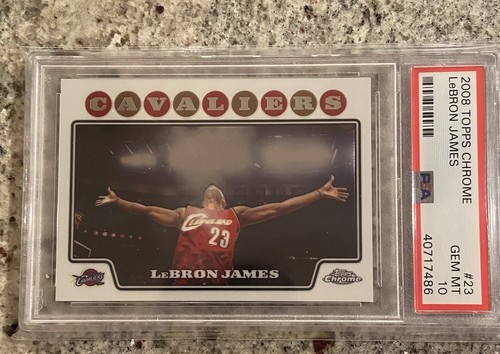 LeBron James [Xfractor] #23 2008 Topps Chrome card