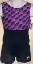 GK KIDS BIKETARD CHILD TODDLER NAVY PINK N/S GYMNASTICS DANCE CHEER TANK TD NWT 