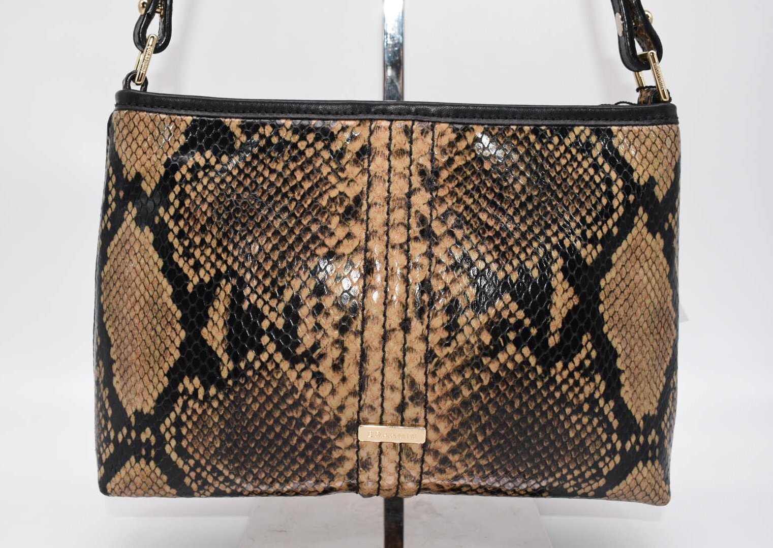 Brahmin Lorelei Python Embossed Leather in "Coffe… - image 15
