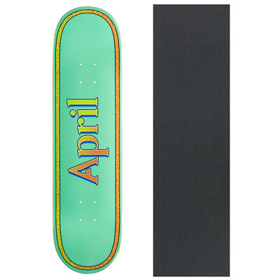 スケートボード April OG Logo Invert Mint - 8.125 April Skateboard Deck - OG Logo Invert Mint 7.8