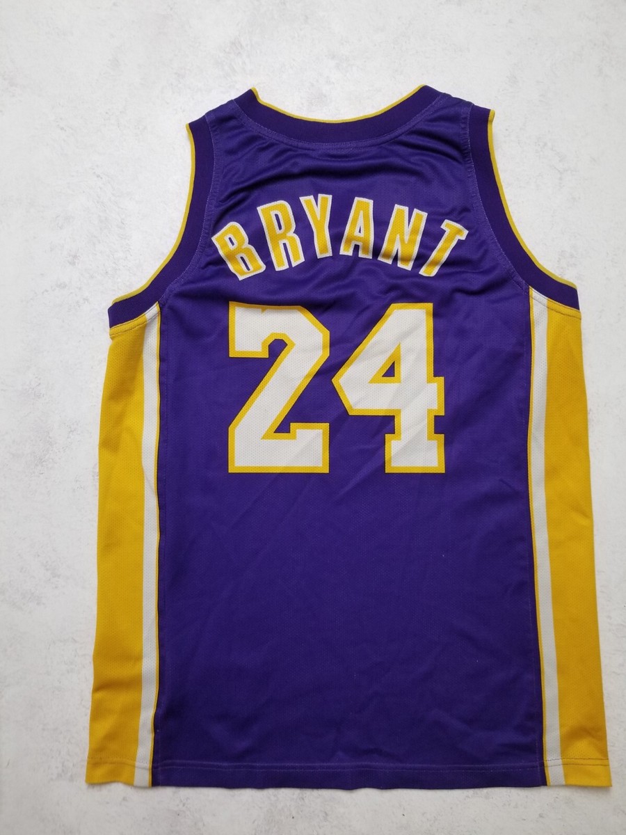 Vintage Champion Los Angeles Lakers #24 Kobe Bryant NBA Jersey