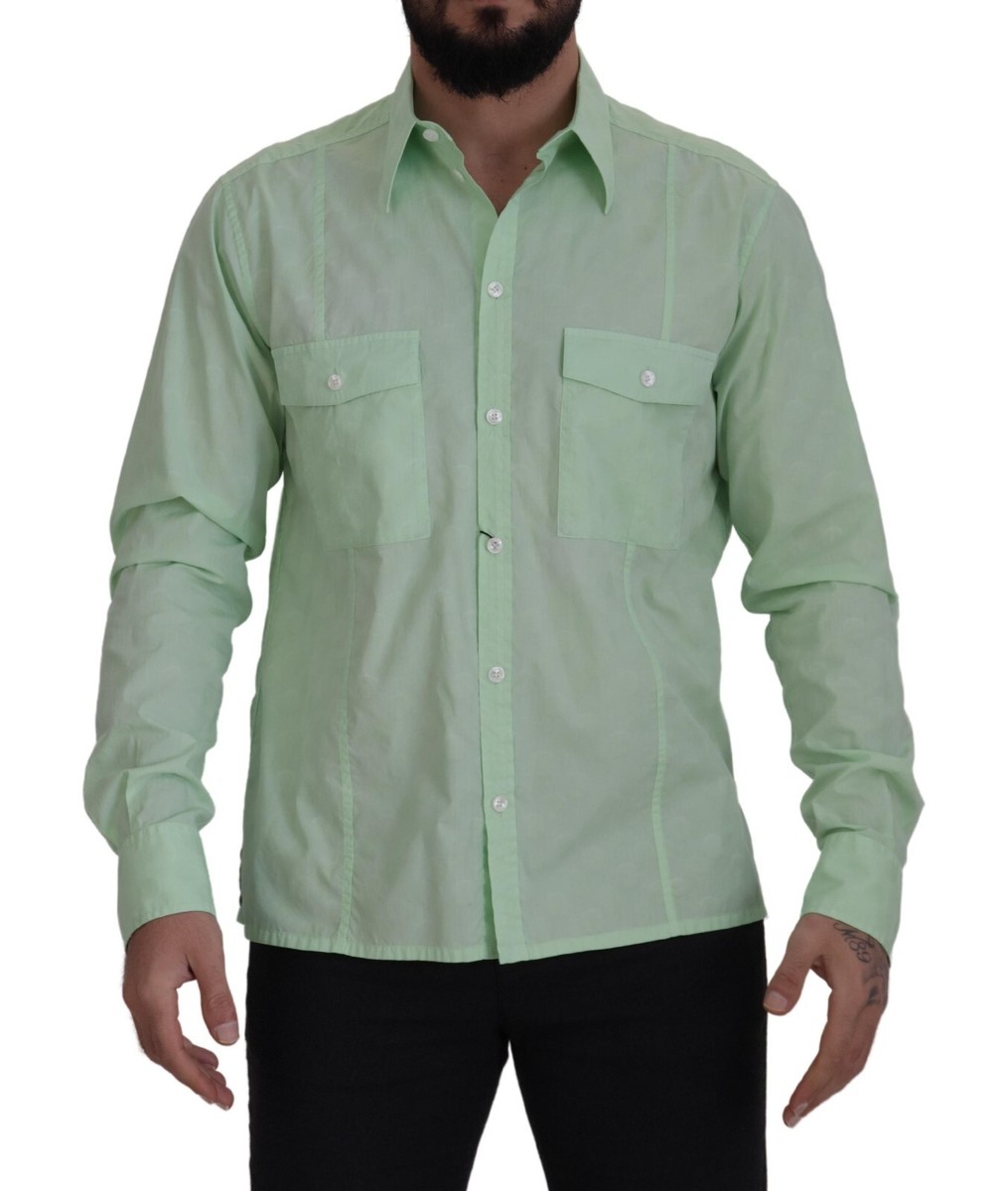 slim fit dress slacks OppoSuits Men's Magic Mint Long Sleeve Shirt, Small main image 1