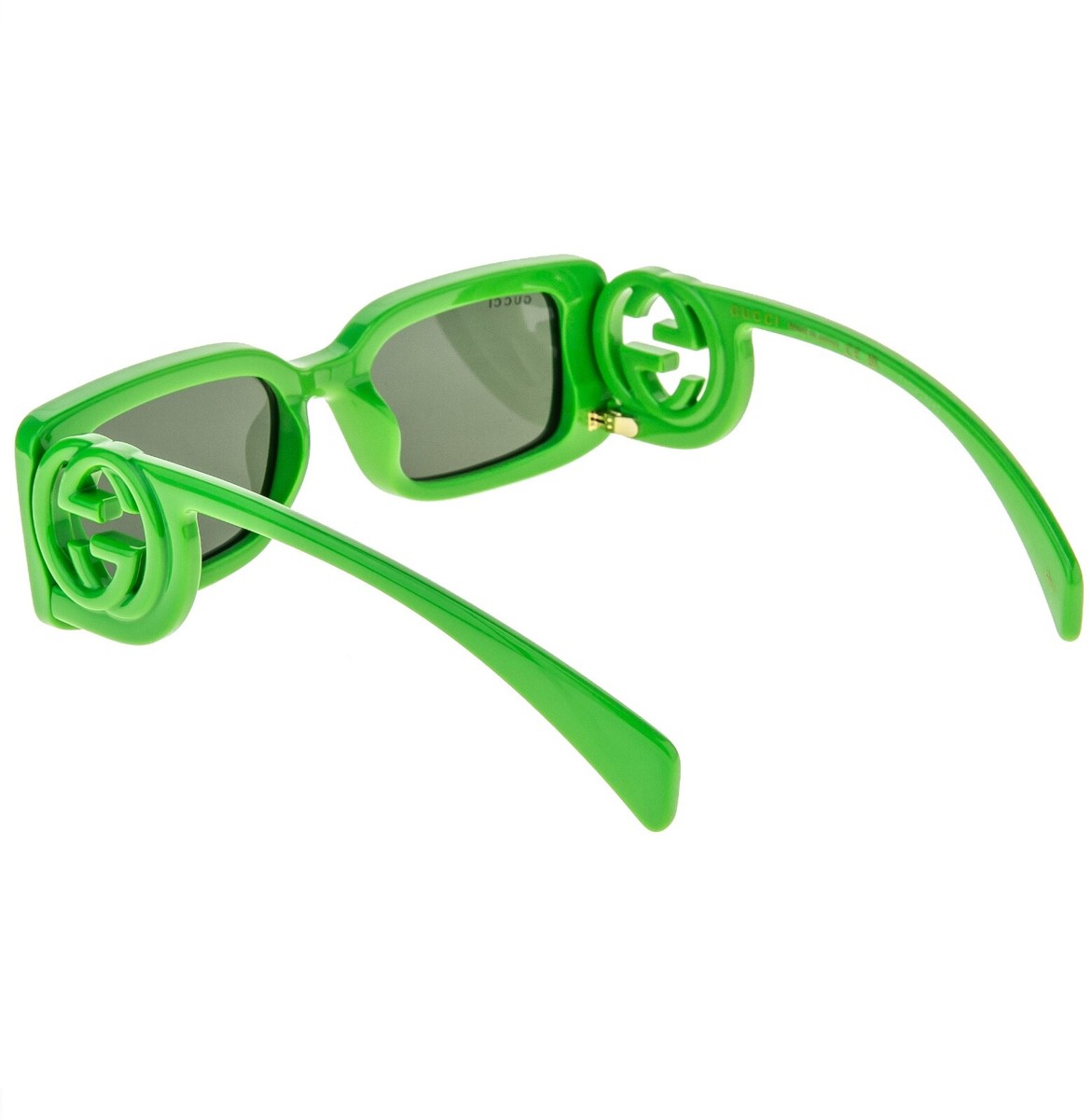 GUCCI Couture 1325 Green GG Logo 009 Narrow Fashion Square