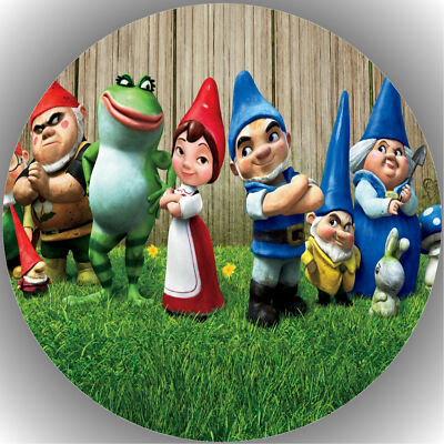 Tortenaufleger Geburtstag Party Tortenbild Fondant - Oblate Gnomeo & Juliet  P2