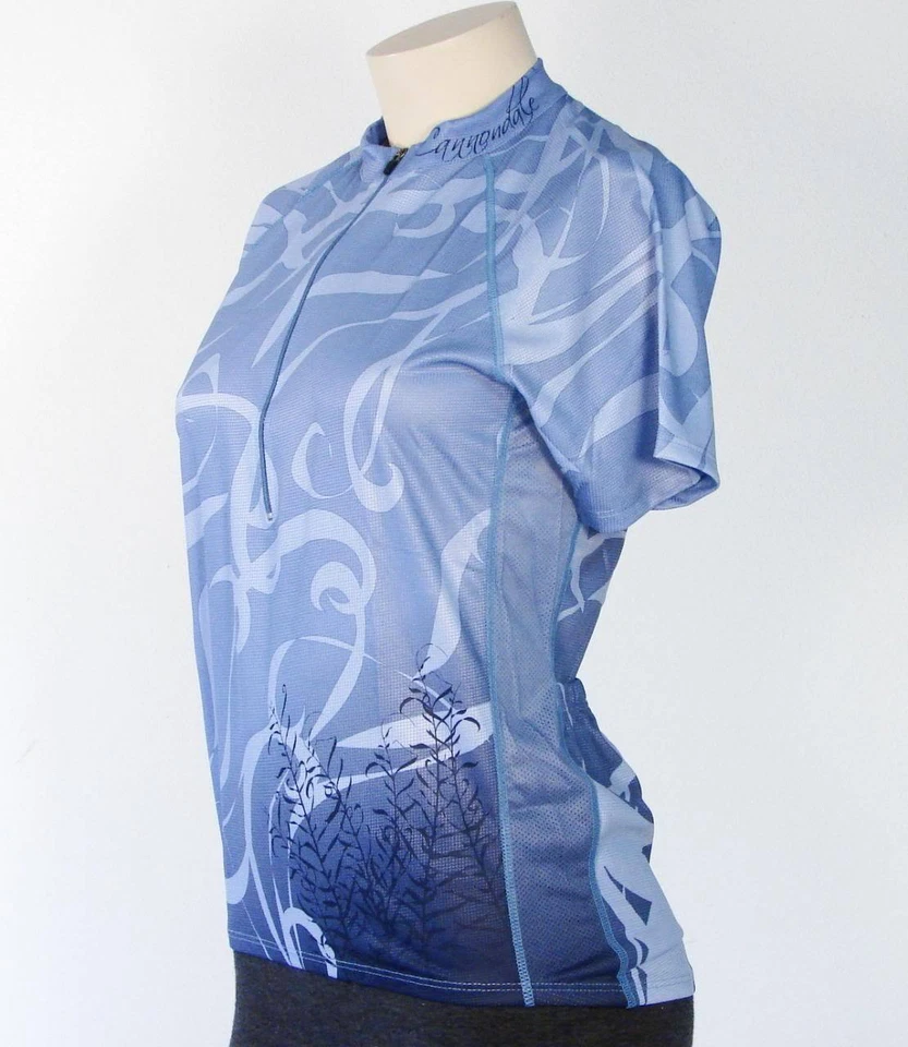 Cannondale Women's Blue Botanic Cycling Biking Jersey Shirt XS NWT - Imagem 3 de 4
