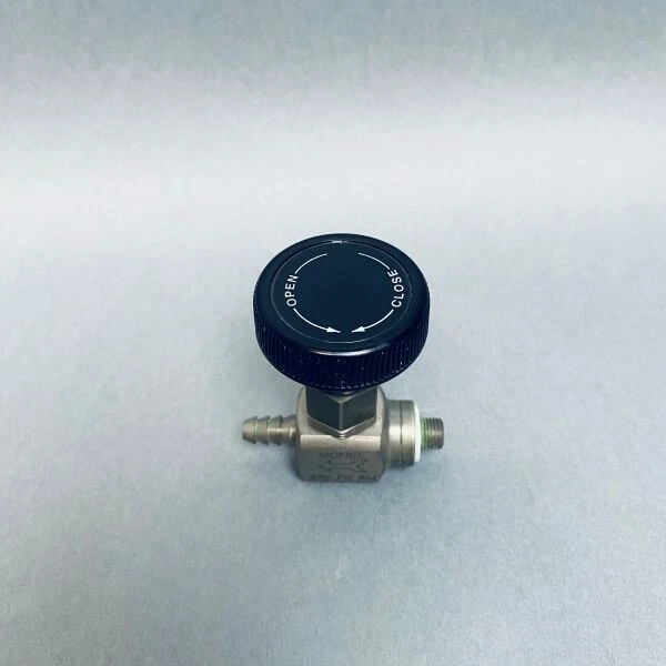 Monel Needle Valve CGA 110 x 1/4 in. Hose Barb Stainless Steel - Image 2 of 4