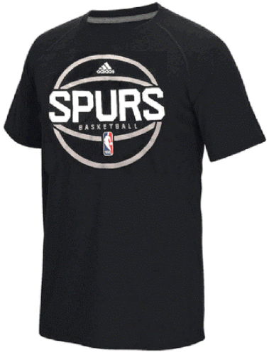 San Antonio Spurs Men's  Black Polyester Performance Short Sleeve T Shirt (XL) - Picture 1 of 5
