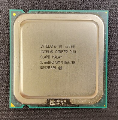 Intel Core2Duo E7300 2,66GHz CPU SLAPB Prozessor PC Computer Sockel 775 T