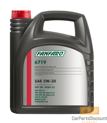 Fanfaro 6719 Longlife,  5W-30 Motoröl, 5L, VW, BMW, MERCEDES, Porsche