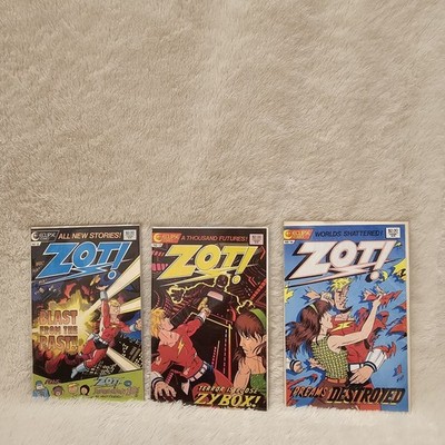Zot! Comic Lot #12 #13#14 Eclipse Comics VF/NM Near Mint Unread Copper Age Indie