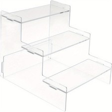 1set 3-Tier Acrylic Action Figure Display Risers Model Assembled