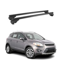 DachträGer GrundtäGer FüR Ford Kuga I 2008-2012 75Kg Aluminium Schwarz 2X