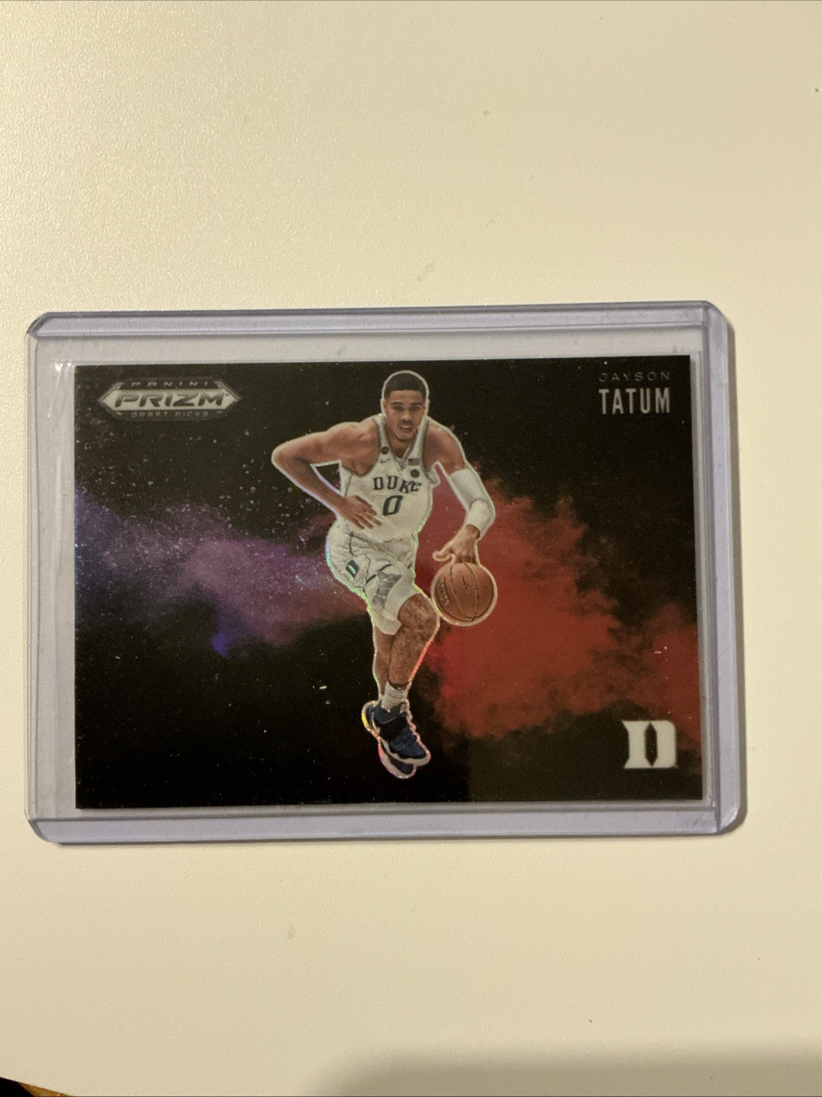 2022 Prizm Draft Picks Jayson Tatum Black Color Blast Card SSP Case Hit