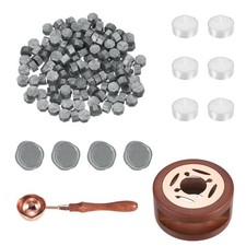 Wax Seal Kit, 150 Wax Beads, Candles, Silver