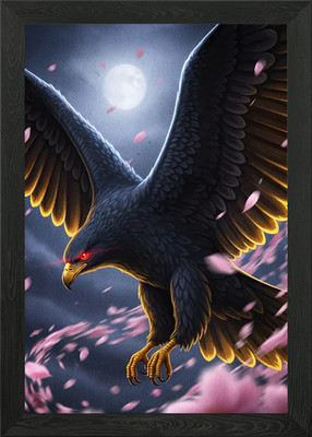 Adleraugen Kirschblüten gerahmtes Wandbild Poster Leinwanddruck Bild