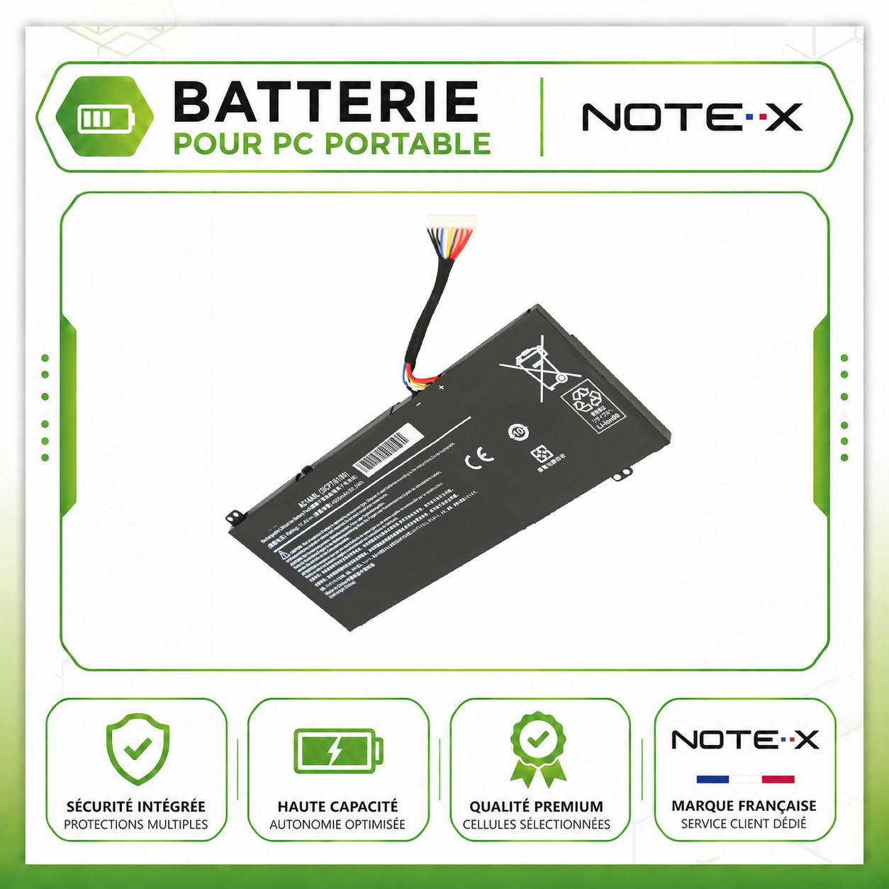 Batterie Acer Aspire V15 Nitro VN7-591 pour travailler partout