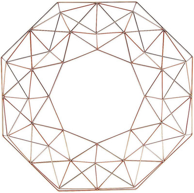 19'' Gold Geometric Frame for Modern Wreaths, Weddings & DIY Home Decor