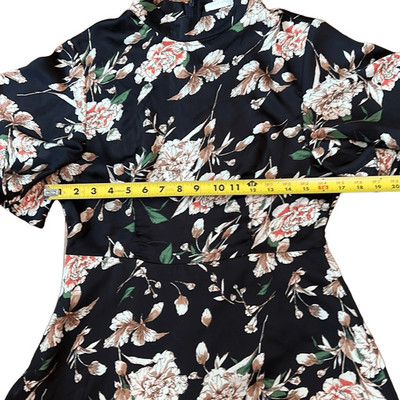 Vera & Lucy Women's Multicolor Floral Print Fit and Flare Dress Size Large