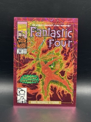 2024 Marvel Masterpieces '92 Platinum Human Torch Pink Lasers #35-V 235/692