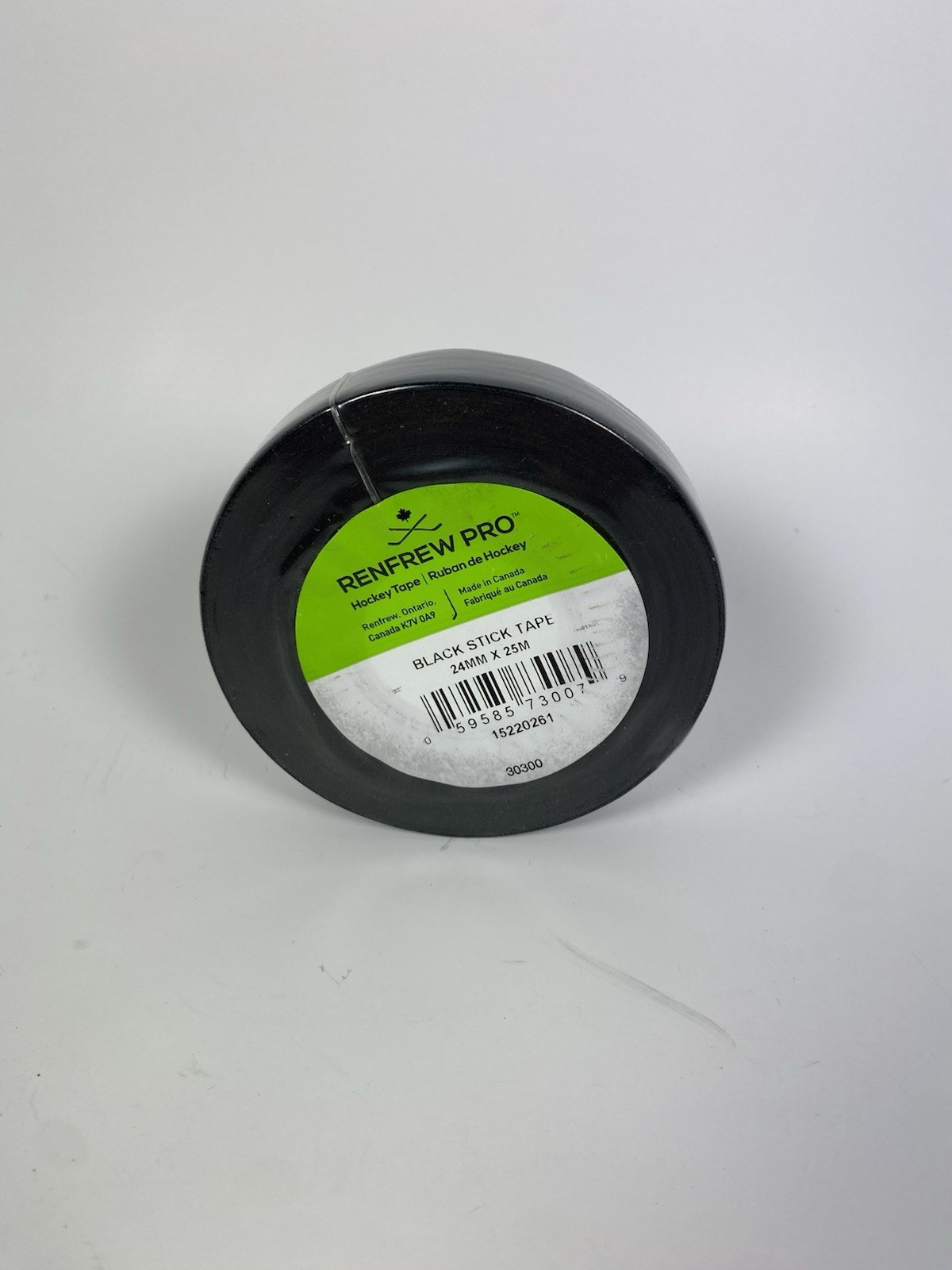 RENFREW PRO (1) Single Roll BLACK Cloth Hockey Stick, Blade Tape - 24MM x 25yds