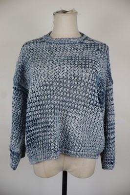 MASSIMO DUTTI DAMEN STRICKPULLOVER GR M WOMAN CASUAL SWEATER VINTAGE BAUMWOLLE