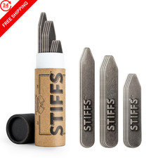 W rkin Stiffs Brass Collar Stays  Non-Magnetic Metal Assorted,