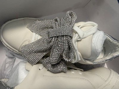 Tosca Blu Monto Bianco Sneaker Weiß Glitzer Schleife Gr 38 OVP