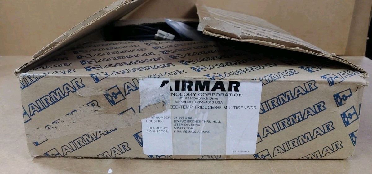 GARMIN AIRMAR *NEW* B744VC 6 PIN TRIDUCER #31-665-2-02 | eBay