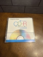 Memorex 10PK CD-R 52X 700MB 80min 10 pack CD-R Discs Paper Sleeves Brand New