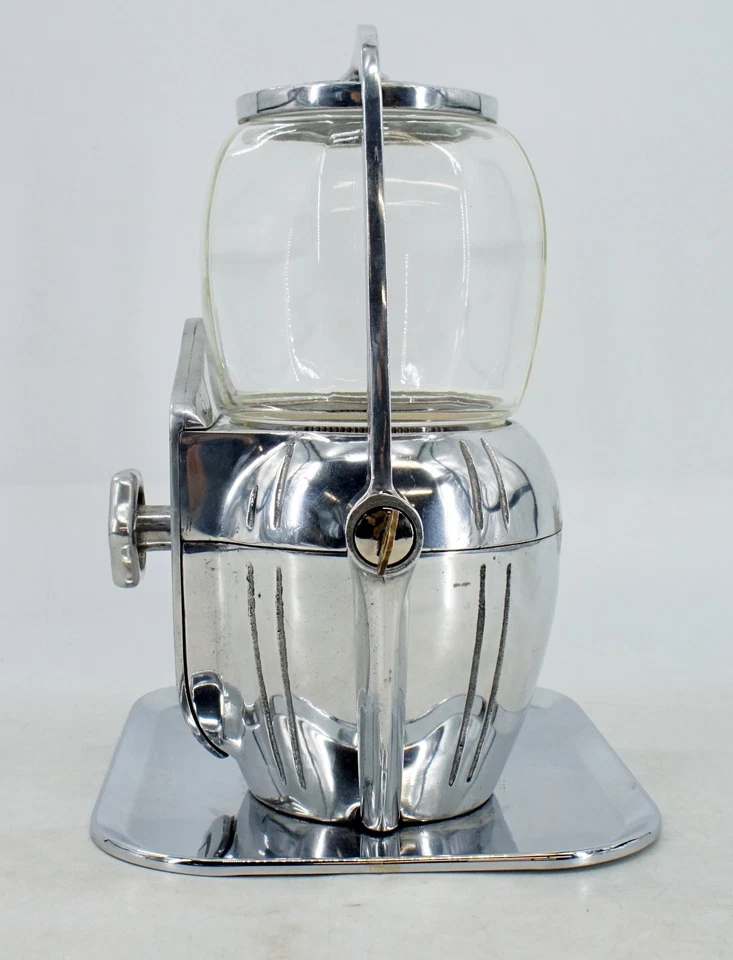 Vtg 1940s Atlas Mfg & Sales Corp. 5 Cent Peanut Gum Ball Vending Machine w Key - Image 3 of 4