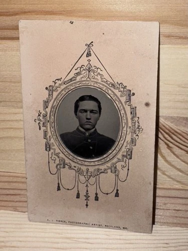 Original Image Of An Unidentified Federal Soldier In Uniform, Rockland Maine