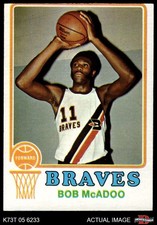 1973 Topps #135 Bob McAdoo Braves-BskB HOF North Carolina 3 - VG