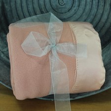 Unbranded Wool Blanket Pale Rose Dense Weave - 62" X 78"