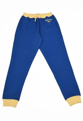 Fallout 4 76 New Vegas Vault Tec Jogger Sweat Pants Blue Yellow With Logo Small