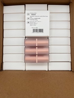72x REVOLUTION BEAUTY LASTING KISS LIPSTICK WIFEY DUSKY PINK SEALED MR 774