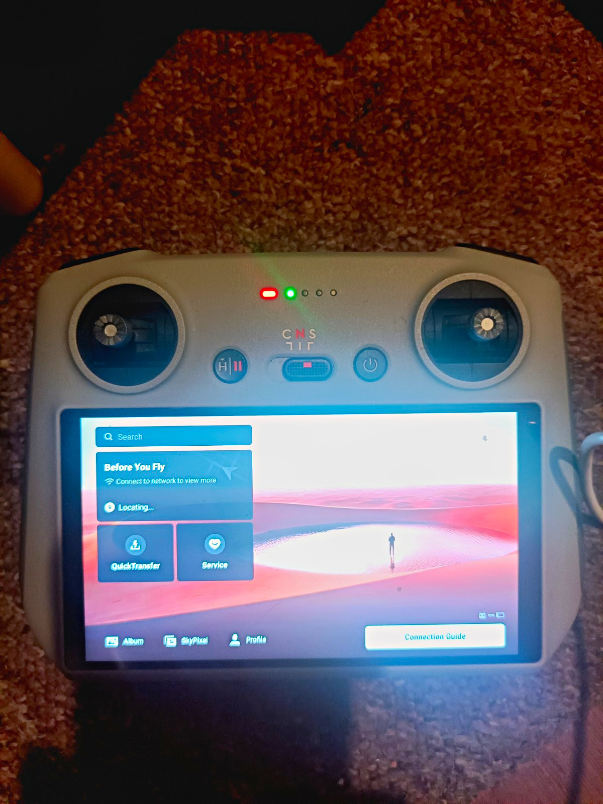 DJI Drone Remote Controller for DJI, Built-In Screen Display, Grey