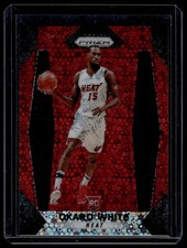 2017-18 Panini Prizm #52 Okaro White Prizms Fast Break Red #/125