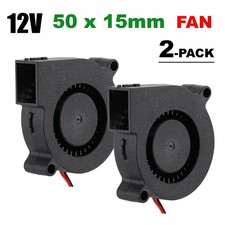 2X 5V 12V 24V 50x50x15mm Blower Radial Cooling Fan For Hotend Extruder RepRap