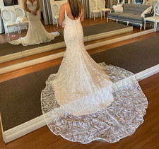 Rebecca Ingram wedding dress Elsie 20RT211 Plunge, V-Neck, Spaghetti Straps 