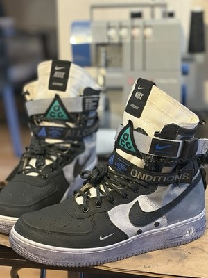 Custom Upcycled Nike SF Air Force 1 Mid Panda Mens sz 11