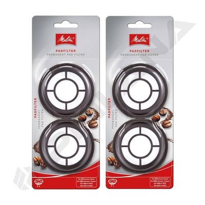 2 x Melitta 180424 Kaffeepads befüllbar für Saneo Padsmaschine (4 Pads)
