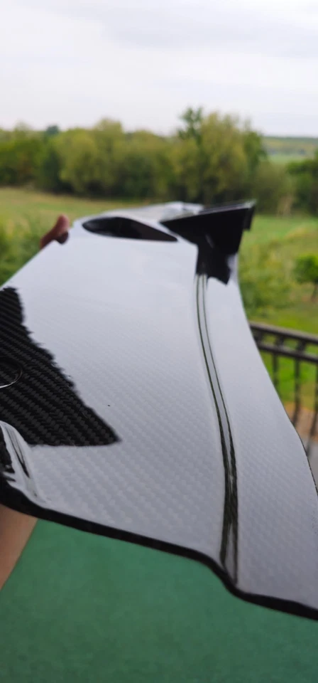 Audi Q5 SQ5 B9 Real Carbon Fiber Radiator Cover (Full Carbon) - 80A807081 - Imagen 2 de 4