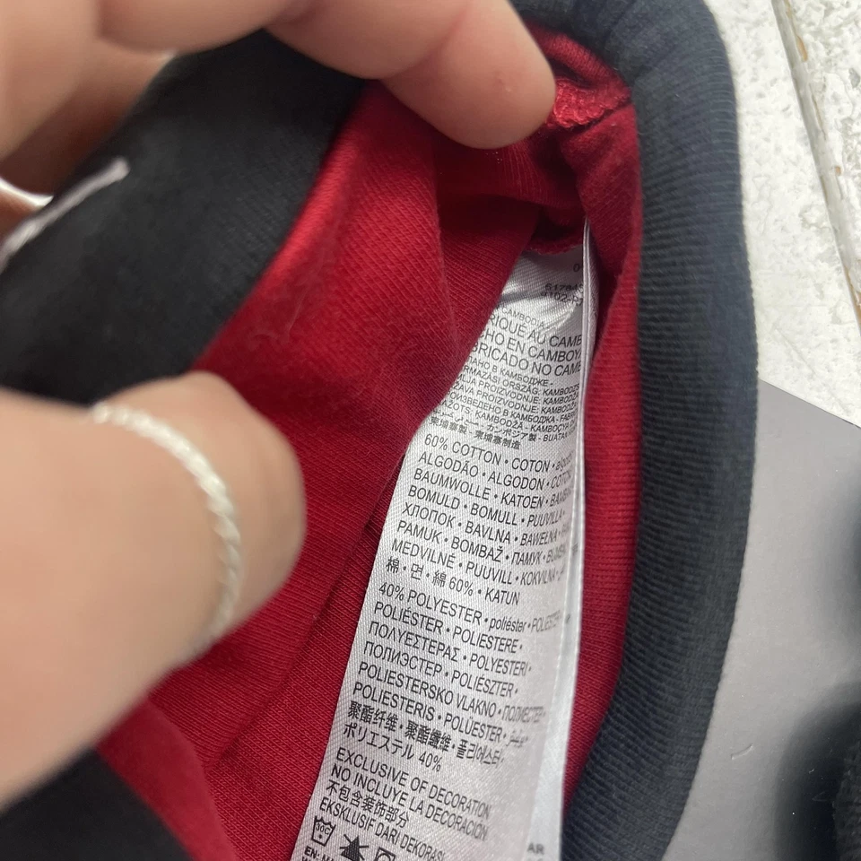 Jordan Hat Booties Set Infant 0-6 Months Red Black Newborn Jumpman Beanie Nike - Image 4 of 4