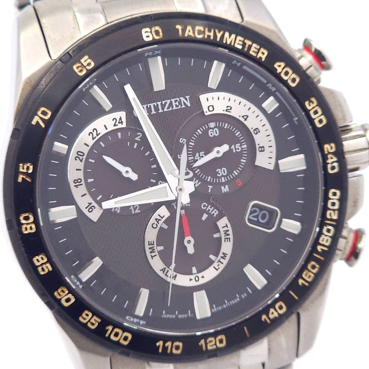 Citizen Eco-Drive E610-S104831 Radio controlled St.Steel Black