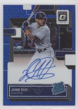 2022 Panini Donruss Optic Blue Mojo Prizm 83/99 Jose Siri #RRS-JS Auto 0s1o