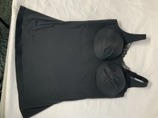 EVELYN AND BOBBIE LACE TRIMMED BLACK CAMI