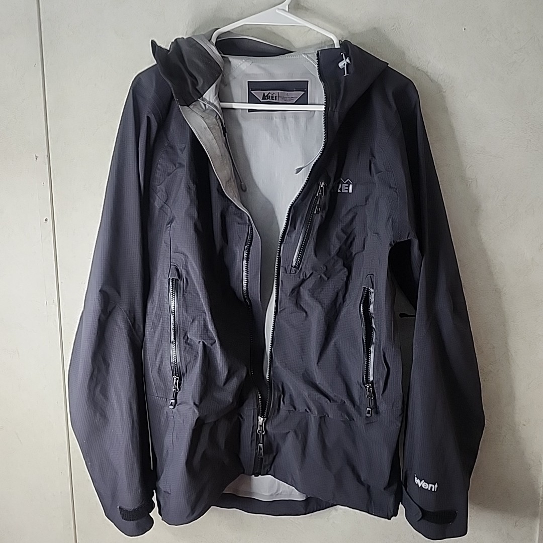 REI Elements eVent Jacket size small  black E1 Wa… - image 1