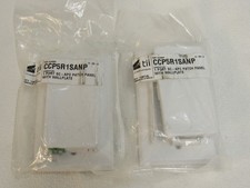 Tii Technologies CCP5R1SANP 1 Port SC-APC Fiber Patch Panel Wallplate Lot of 2